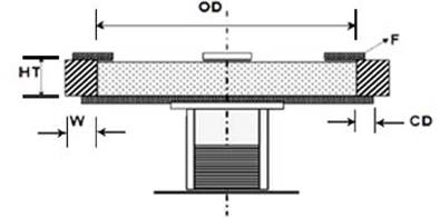 FRICTION SCREW PRESS - FLYWHEEL DRAWING